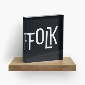 FOLK Brand Merchandise Acrylic Block