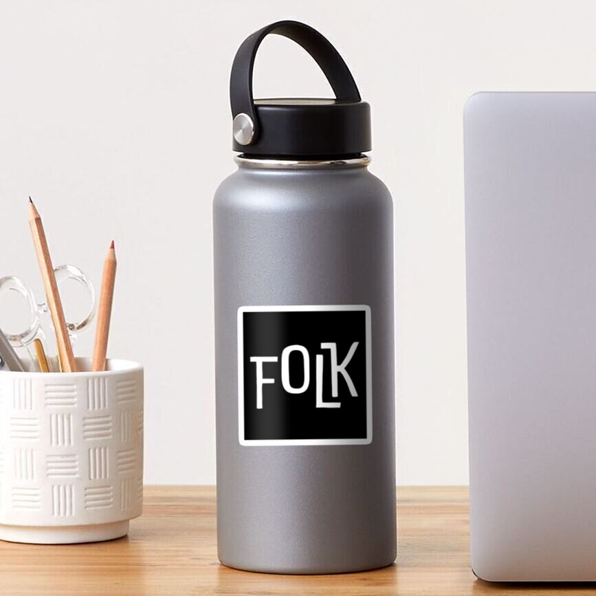 FOLK Brand Merchandise Matte Sticker