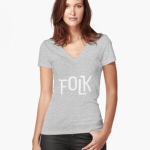 FOLK Brand Merchandise Fitted V-Neck T-Shirt