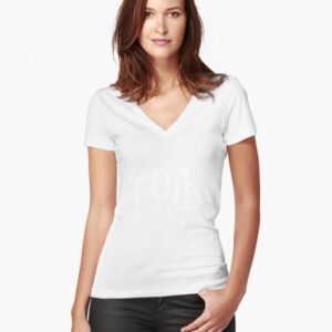 FOLK Brand Merchandise Fitted V-Neck T-Shirt