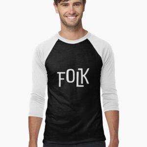 FOLK Brand Merchandise Baseball ¾ Sleeve T-Shirt