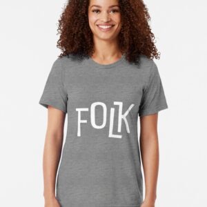 FOLK Brand Merchandise Tri-blend T-Shirt