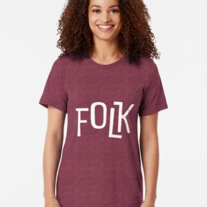 FOLK Brand Merchandise Tri-blend T-Shirt