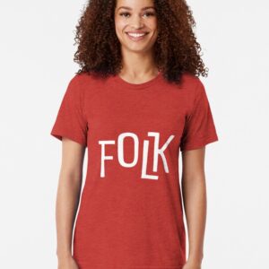 FOLK Brand Merchandise Tri-blend T-Shirt