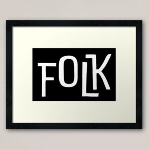 FOLK Brand Merchandise Framed Art Print