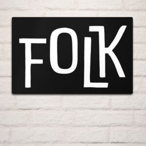 FOLK Brand Merchandise Metal Print