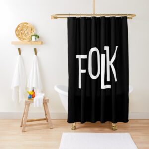 FOLK Brand Merchandise Shower Curtain